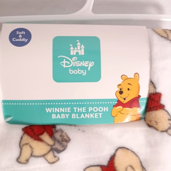 Disney Winnie the Pooh Baby Blanket Plush 30x40 Cozy Newborn Gift - Picture 5 of 5